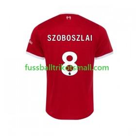 Fußballtrikots Liverpool Dominik Szoboszlai 8 2023-2024 Kurzarm Heimtrikotsatz kaufen